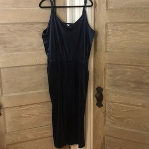 Velvet Sleeveless Jumpsuit